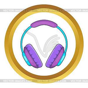 Headphone icon - vector clip art