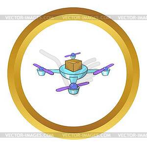 Quadcopter icon - vector image