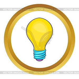 Light bulb icon - vector clipart