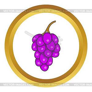 Bunch of wine grapes icon - vector clipart
