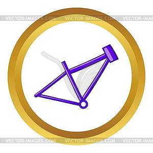 Bicycle frame icon - vector clipart