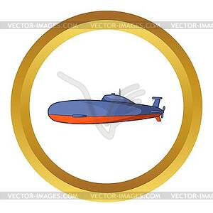 Submarine icon - vector image