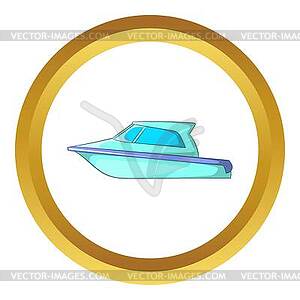 Speed boat icon - vector clipart