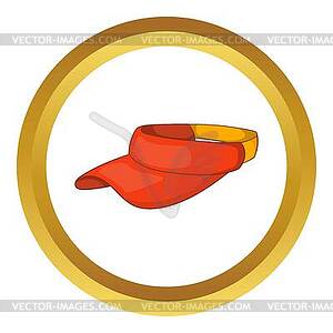 Sun cap icon - vector clipart / vector image