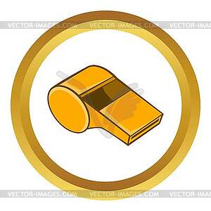 Whistle of refere icon - vector clipart