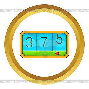 Taximeter icon - vector clip art