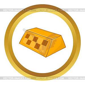 Checker taxi icon - vector clip art