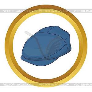 Cap driver icon - royalty-free vector clipart