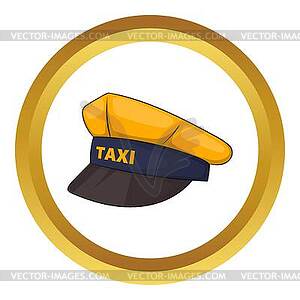 Cap taxi driver icon - vector clipart