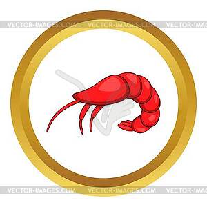 Shrimp icon - vector clipart