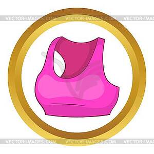 Sports bra icon - vector clip art