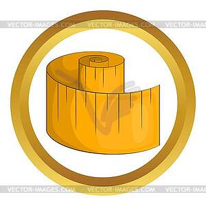 Measurement tape icon - vector EPS clipart