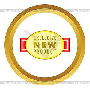 New exclusive product label icon - royalty-free vector image