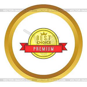 Best choice label icon - vector clip art