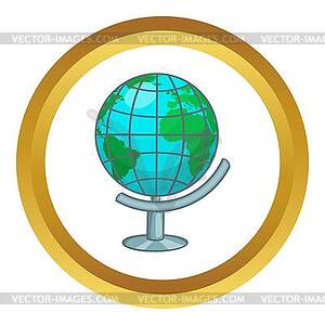 Terrestrial globe icon - vector image