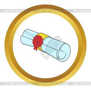 Roll of paper icon - vector clipart