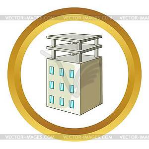 Building icon - vector image