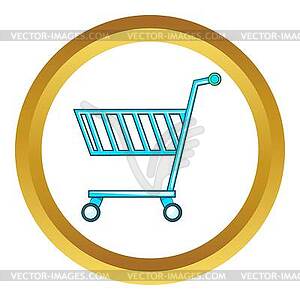 Shopping cart icon - royalty-free vector image