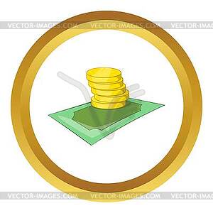 Coins icon - vector clip art