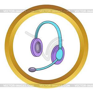 Headset icon - vector image