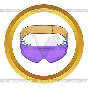 Sleeping mask icon - vector clipart