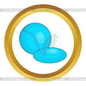 Contact lens icon - vector clipart