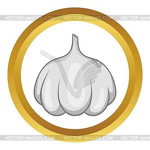 Garlic bulb icon - vector image