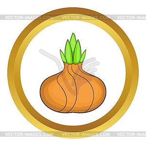 Onion icon - vector EPS clipart