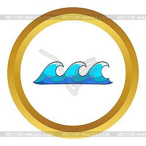 Small waves icon - vector image
