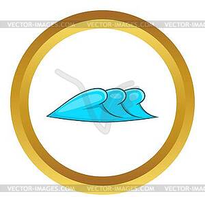 Three waves icon - vector clip art