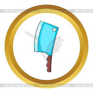 Kitchen axe icon - vector image