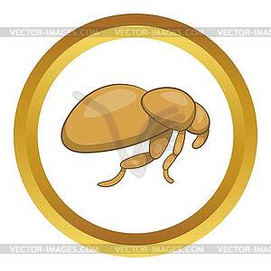 Flea icon - vector clipart