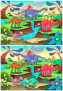 Spot differences - vector clip art