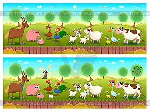 Spot differences - vector clipart