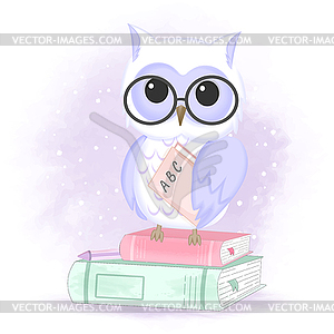 owl book clip art