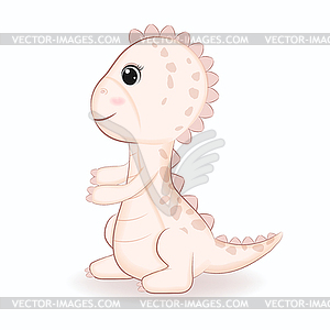 Cute Dinosaur cartoon - vector image