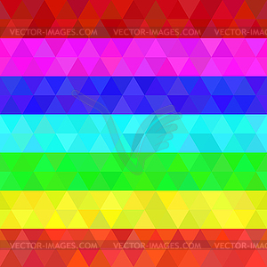 Colorful geometric seamless pattern rainbow colors - vector clipart