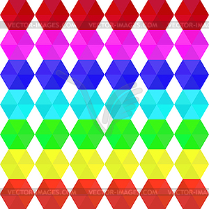 Colorful geometric seamless pattern rainbow colors - vector clipart