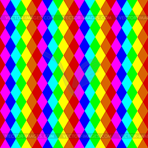 Geometric seamless pattern in rainbow colors - vector clipart