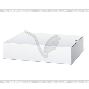 Package Cardboard Box. Lying horizontally - vector image