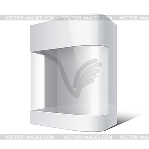 Package Box with rounded corner and transparent - vector clipart / vector image