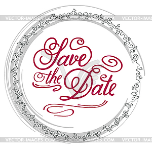 Save Date - vector clipart / vector image