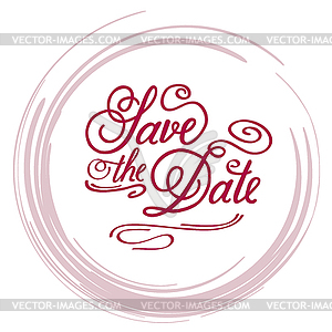 Save Date - vector clipart