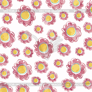 Beautiful pink flower background - vector image