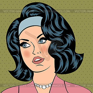 Pop Art girl - vector image