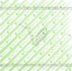 Watercolor stripes and dots background - vector clipart