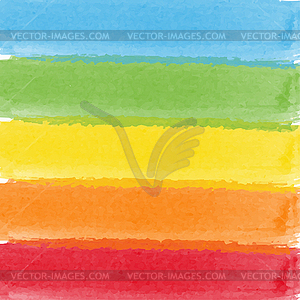 Abstract watercolor rainbow colors background - vector image