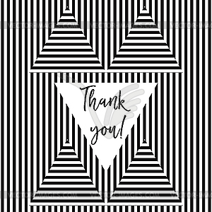 Thank You Card Vector Clipart