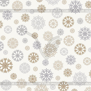 Gorgeous snowflakes background - vector image