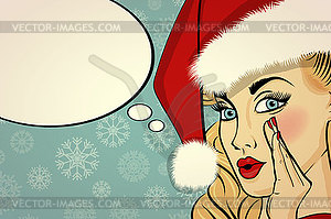 Customizable beautiful retro Christmas card with - vector clipart